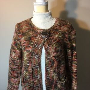 Ruby Road, MEDIUM, top snap big button sweater